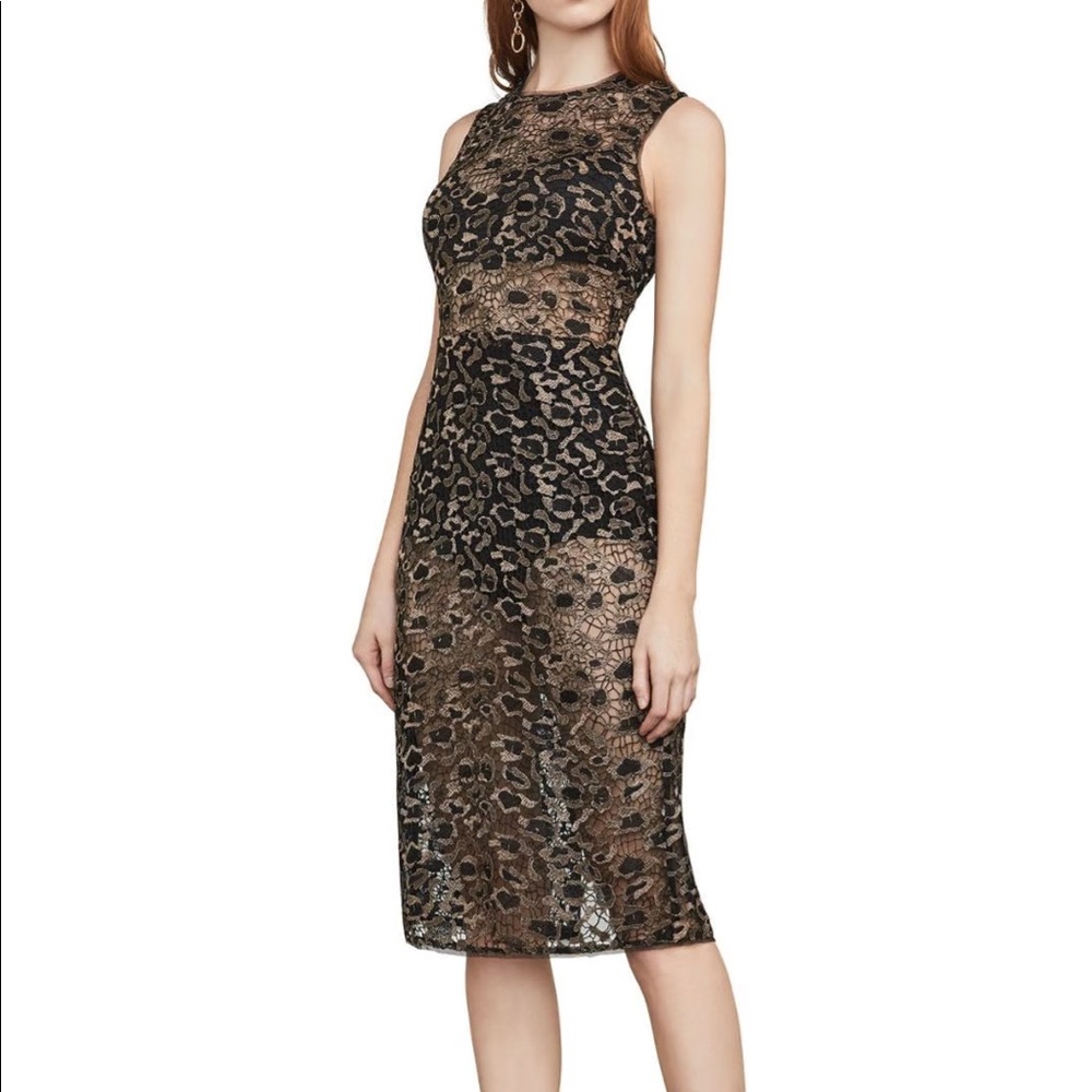 BCBG MaxAzria Women's Riley Woven Metallic Dress Size 4